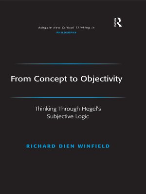 cover image of From Concept to Objectivity